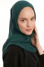 Eylem - Hijab Chiffon One Piece Vert Foncé