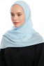Eylem - Hijab Chiffon One Piece Bleu Clair