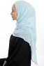 Eylem - Hijab Chiffon One Piece Bleu Clair