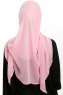 Eylem - Hijab Chiffon One Piece Rose