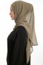 Eylem - Hijab Chiffon One Piece Olive Verte