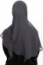 Eylem - Hijab Chiffon One Piece Anthracite