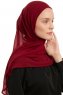 Sahar - Hijab Chiffon One Piece Bordeaux