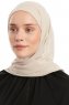 Sahar - Hijab Chiffon One Piece Beige Clair