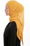 Sahar - Hijab Chiffon One Piece Moutarde