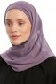 Sahar - Hijab Chiffon One Piece Violet Foncé