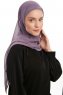 Sahar - Hijab Chiffon One Piece Violet Foncé