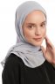 Sahar - Hijab Chiffon One Piece Gris Clair