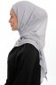 Sahar - Hijab Chiffon One Piece Gris Clair