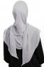 Sahar - Hijab Chiffon One Piece Gris Clair