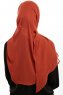Sahar - Hijab Chiffon One Piece Rouge Brique