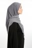 Nermin - Sandy Scarfs Hijab Gris Foncé