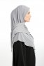 Nermin - Sandy Scarfs Hijab Gris Clair