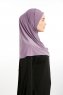 Ilay - Sandy Turban Hijab Violet Foncé