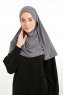 Ilay - Sandy Turban Hijab Gris Foncé