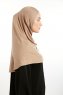 Feriha - HIjab Turban Viscose Taupe Foncé