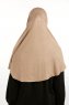 Feriha - HIjab Turban Viscose Taupe Foncé