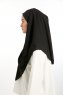 Bengi - Micro Krep Turban Hijab Noir