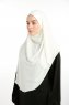 Bengi - Micro Krep Turban Hijab Crème