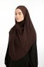 Bengi - Micro Krep Turban Hijab Marron
