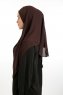 Bengi - Micro Krep Turban Hijab Marron