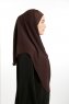 Bengi - Micro Krep Turban Hijab Marron