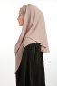 Bengi - Micro Krep Turban Hijab Taupe Foncé
