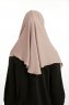 Bengi - Micro Krep Turban Hijab Taupe Foncé