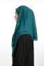 Bengi - Micro Krep Turban Hijab Vert Foncé