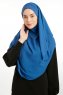 Bengi - Micro Krep Turban Hijab Indigo