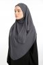 Bengi - Micro Krep Turban Hijab Anthracite