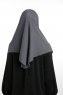 Bengi - Micro Krep Turban Hijab Anthracite