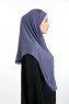 Bengi - Micro Krep Turban Hijab Royal Blue