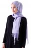 Demet - Hijab Pashmina Violet Clair
