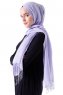 Demet - Hijab Pashmina Violet Clair