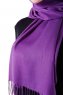 Demet - Hijab Pashmina Violet Foncé