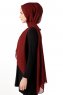 Hadise - Hijab Chiffon Red Wine