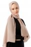 Hadise - Hijab Chiffon Beige Fonce