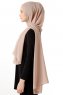 Hadise - Hijab Chiffon Beige Fonce