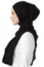 Neylan - Hijab Noir Basique En Jersey