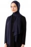 Neylan - Hijab Bleu Marin Basique En Jersey