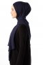Neylan - Hijab Bleu Marin Basique En Jersey