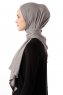 Neylan - Hijab Gris Basique En Jersey
