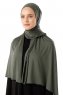 Neylan - Hijab Kaki Foncé Basique En Jersey