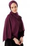 Neylan - Hijab Prune Basique En Jersey
