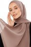 Esra - Hijab Chiffon Taupe Foncé