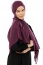 Esra - Hijab Chiffon Violet Foncé