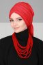 Amy - Turban En Coton Rouge - Ayse Turban