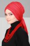 Amy - Turban En Coton Rouge - Ayse Turban