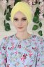 Amy - Turban En Coton Jaune - Ayse Turban